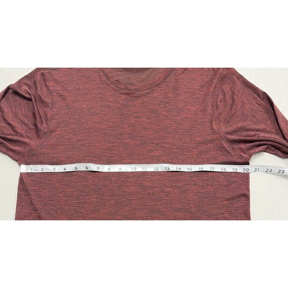 Lululemon (L) Metal Vent Tech Long Sleeve Shirt Active Gym Training Red Workout - Picture 5 of 13